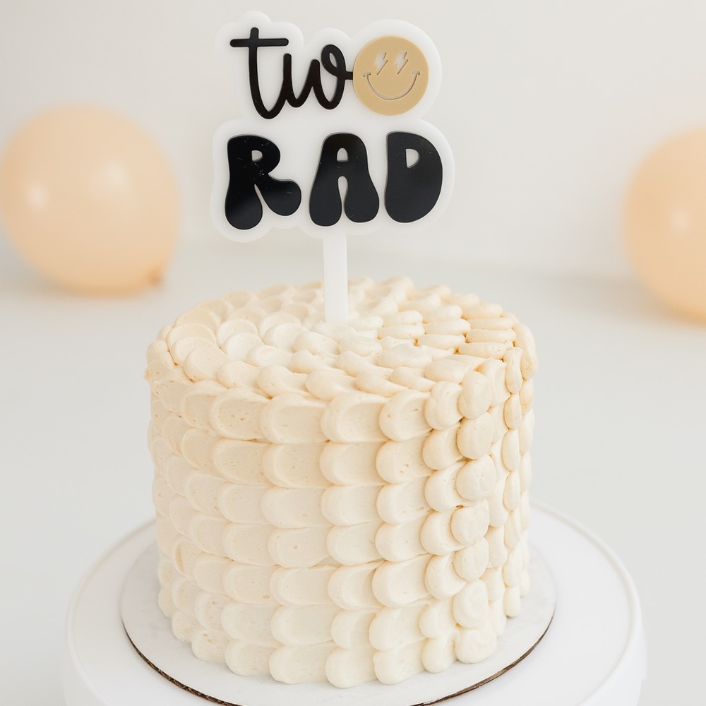 Custom TWO RAD birthday cake topper
